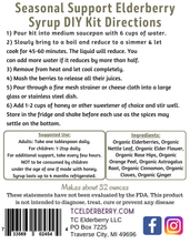 Load image into Gallery viewer, DIY Elderberry Syrup Kit - Seasonal Support Blend